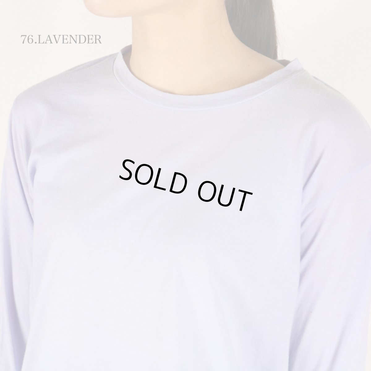 画像2: tumugu  フェザリーコットン天竺クルーネック長袖   7色 (2)