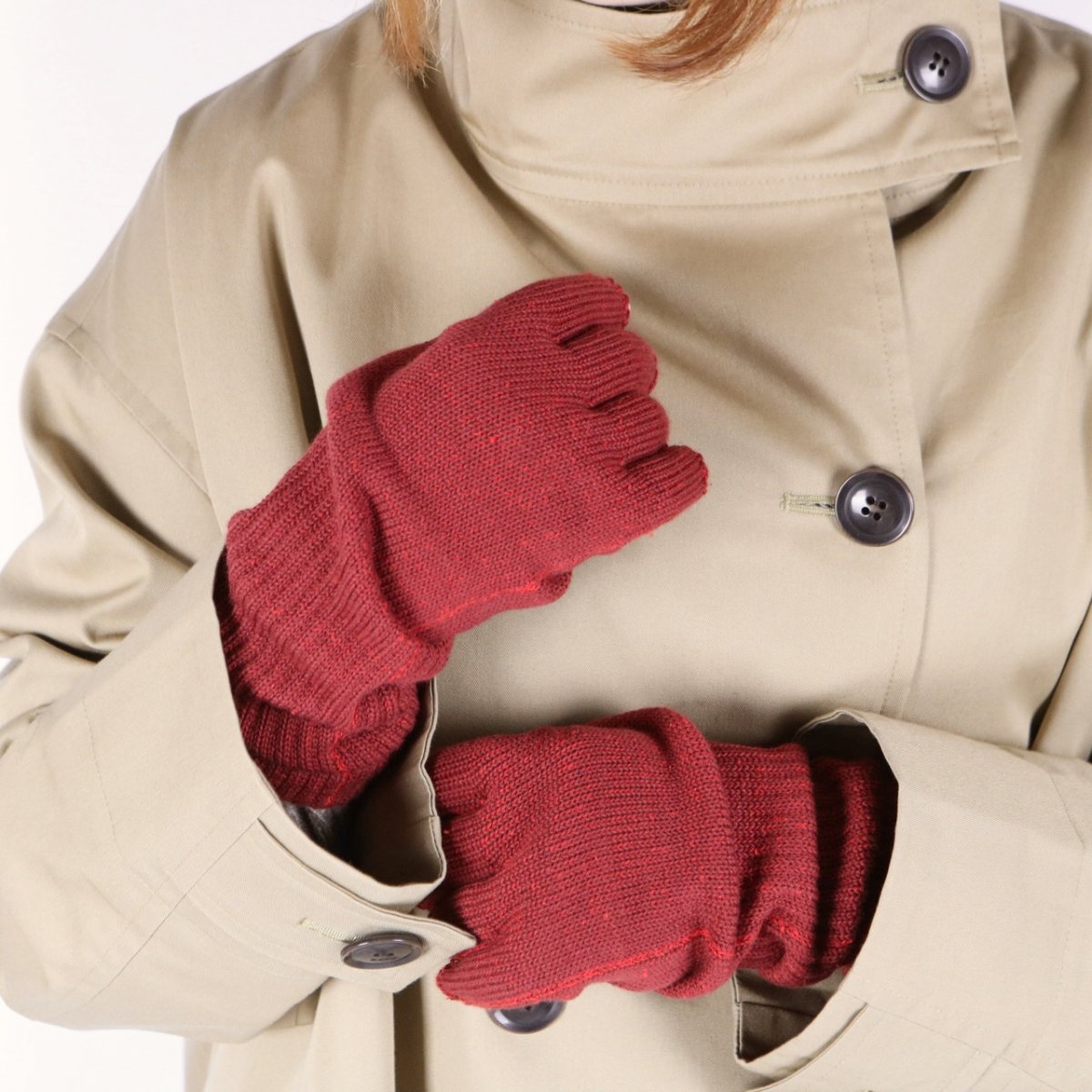 画像8: humming bird コットンシルク指なしアームグローブ　3色 (8)