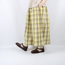 画像2: 30%OFF SALE！　DIARIES　タイプライター チェック タックスカート　YELLOW CHECK (2)