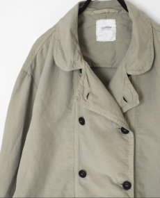 画像28: ARMEN　COTTON LINEN OVERDYE ROUND COLLAR DOUBLE JACKET　２サイズ (28)