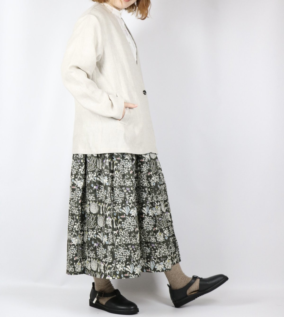 画像20: Michel Beaudouin リネンへリンボンジャケット 3色 (20)