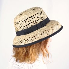 画像3: maison de soil  STRAW HAT WITH TAPE TRIMMING  2色 (3)