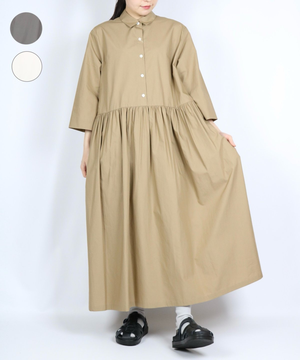 画像2: 20%OFF SALE!  Vent d'ouest 60Sタイプライターエアフローワンピース　3色 (2)