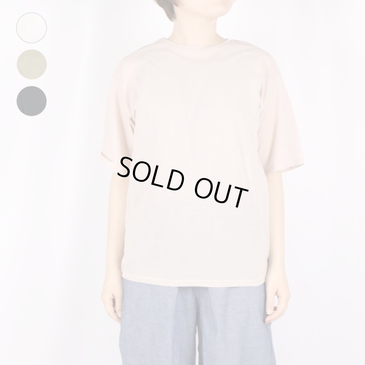 画像1: ROBE de PEAU　リラックス シアーTシャツ　4色 (1)