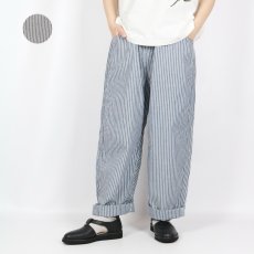 画像1: NARU  サマームラデニムストライプ ノッポパンツ 2色 (1)