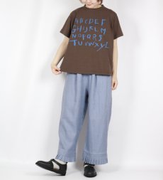 画像6: tumugu:ラフィ天竺 プリントTシャツ(アルファベット) 4色 (6)