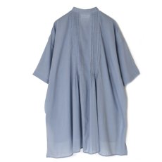 画像25: SOIL 80s COTTON VOILE PLAIN BANDED COLLAR S/SL PINTUCK SHIRT 2色 (25)