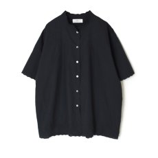 画像25: SOIL 60s POPLIN PLAIN WITH CUT WORK EMBROIDERY MAO COLLAR S/SL SHIRT 2色 (25)