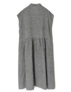 画像21: SOIL 60s LINEN CHECK OPEN COLLAR SHIRT DRESS 2サイズ (21)