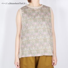 画像15: sosotto ストレッチフライスLIBERTY前身頃ノースリーブブラウス 3色 (15)