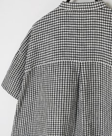 画像14: SOIL  60s LINEN CHECK BANDED COLLAR 3/4SL TUNIC (14)
