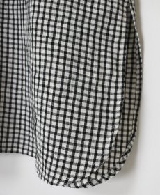画像12: SOIL  60s LINEN CHECK BANDED COLLAR 3/4SL TUNIC (12)