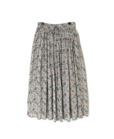 画像10: NARU  80s VOILE PAISLEY FLOWER PRINT GATHERD SKIRT  (10)