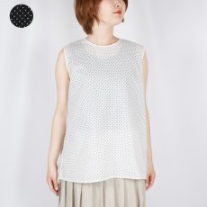 画像1: DIARIES DOT BACK GATHER SLEEVELESS 2色 (1)