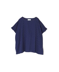 画像12: SOIL   80s COTTON VOILE DOT PRINT GATHERED SMOCK (12)