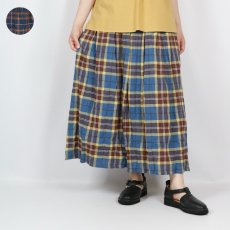 画像1: Vent d'ouest ワッシャーチェックスカート　2色 (1)