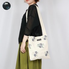 画像1: pot and tea クロスステッチ斜め掛けバッグ 2色 (1)