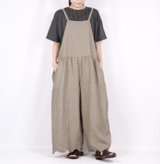画像14: nachukara ナチュラル天竺 フリルTシャツ charcoal (14)