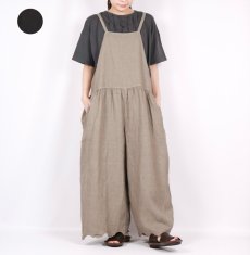 画像1: Gauze# スカラップレースTRAVAILサロペット 2色 (1)
