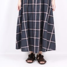 画像7: Vent d'ouest 綿麻チェックノースリーブワンピース  (7)