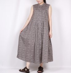 画像1: Vent d'ouest リバティノースリーブワンピース BELLIS (1)