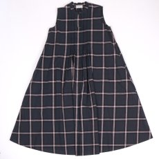 画像12: Vent d'ouest 綿麻チェックノースリーブワンピース  (12)