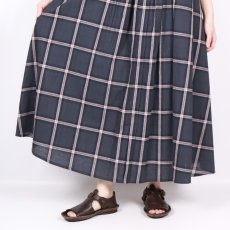 画像8: Vent d'ouest 綿麻チェックノースリーブワンピース  (8)