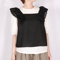 画像1: Gauze# Jouet ノースリーブレースブラウス 2色 (1)