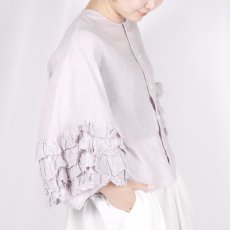画像15: Gauze# アンティークレースフリルスリーブブラウス 3色 (15)
