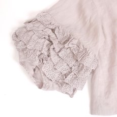画像37: Gauze# アンティークレースフリルスリーブブラウス 3色 (37)