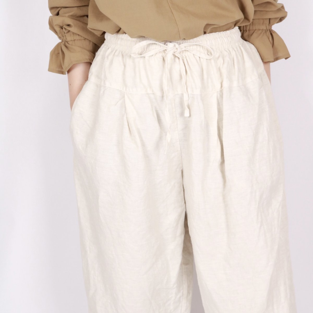 画像28: Gauze＃アンティークスカラップレースワイドパンツ 3色 (28)