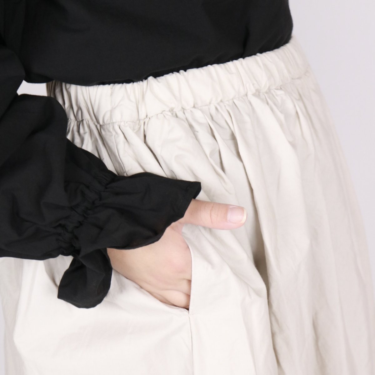 画像32: Gauze# アンティークスカラップレースギャザースカート"trois"3色 (32)