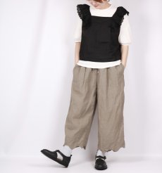 画像5: Gauze＃アンティークスカラップレースワイドパンツ 3色 (5)