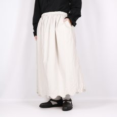画像3: Gauze# アンティークスカラップレースギャザースカート"trois"3色 (3)