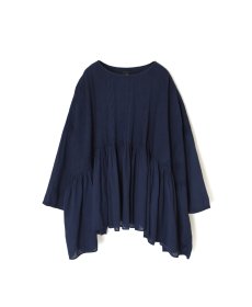 画像26: maison de soil 80s ORGANIC COTTON SMALL CHECK&VOILE PLAIN(OVER DYE) MINI PINTUCK PULLOVER 2色 (26)