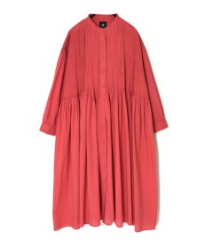 画像34: maison de soil 60s ORGANIC CAMBRIC PLAIN BANDED COLLAR DRESS WITH MINI PINTUCK 2色 (34)
