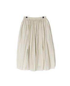 画像20: maison de soil 80s ORGANIC COTTON SMALL CHECK&VOILE PLAIN(OVER DYE) RAJASTAN TUCK GATHERED SKIRT (20)