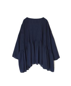 画像27: maison de soil 80s ORGANIC COTTON SMALL CHECK&VOILE PLAIN(OVER DYE) MINI PINTUCK PULLOVER 2色 (27)