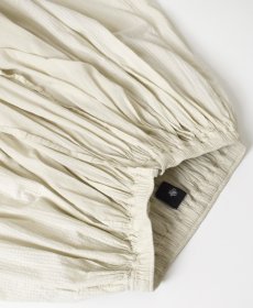 画像23: maison de soil 80s ORGANIC COTTON SMALL CHECK&VOILE PLAIN(OVER DYE) RAJASTAN TUCK GATHERED SKIRT (23)