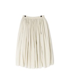 画像19: maison de soil 80s ORGANIC COTTON SMALL CHECK&VOILE PLAIN(OVER DYE) RAJASTAN TUCK GATHERED SKIRT (19)