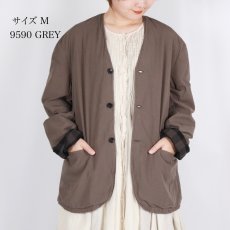 画像15:  Vas-y Lentement 40s ORGANIC POPLIN (OVERDYE) SIDE VENTS V-NECK JACKET 2色2サイズ (15)