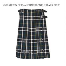 画像46:  O'NEIL OF DUBLIN WORSTED WOOL LOW WAIST PLEATS WRAP SKIRT LENGTH 80cm (WITH PIN) 4色 (46)