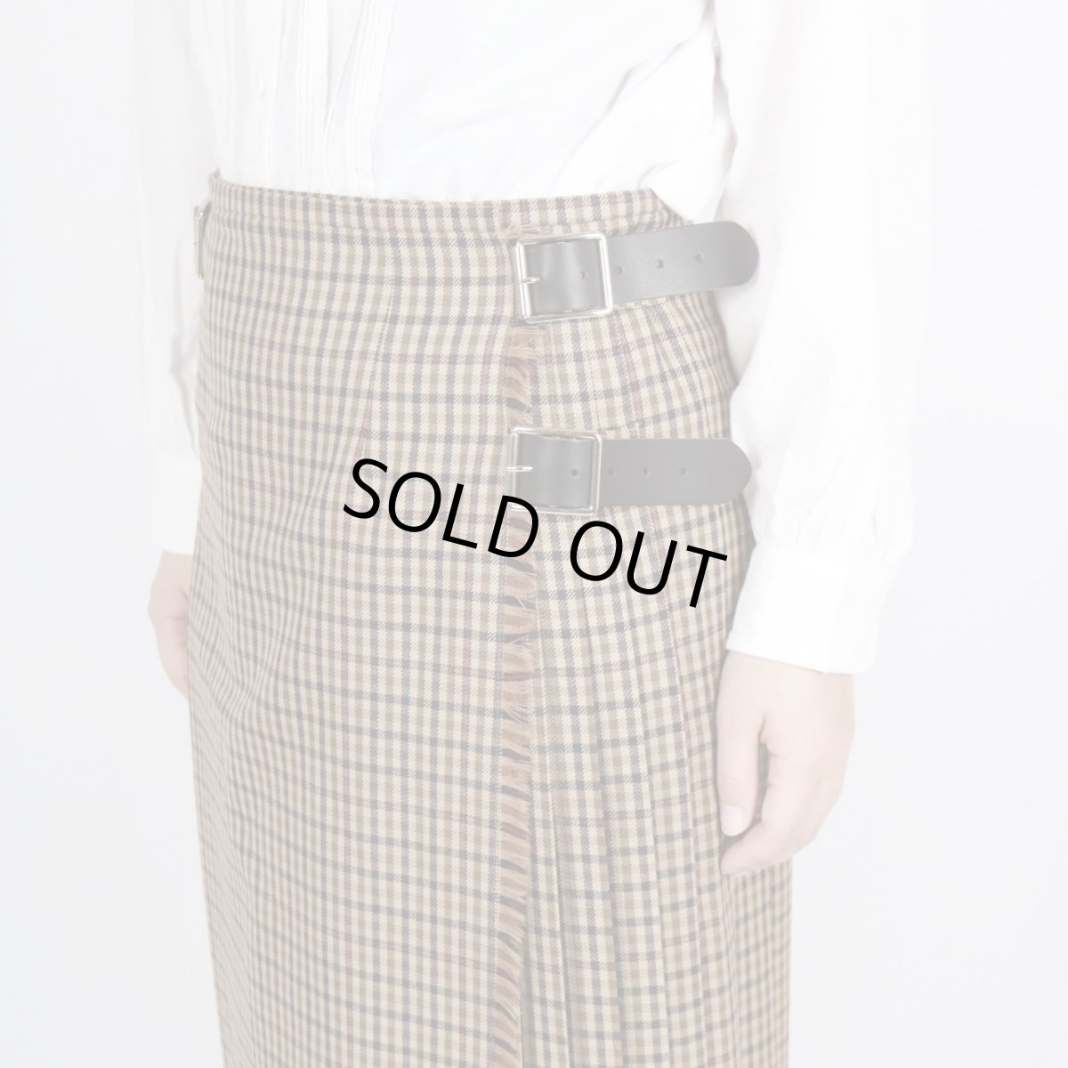 画像7: O'NEIL OF DUBLIN WORSTED WOOL LOW WAIST ACCORDION LONG KILT LENGTH 80cm (WITH PIN) (7)