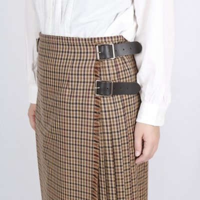画像1: O'NEIL OF DUBLIN WORSTED WOOL LOW WAIST ACCORDION LONG KILT LENGTH 80cm (WITH PIN)