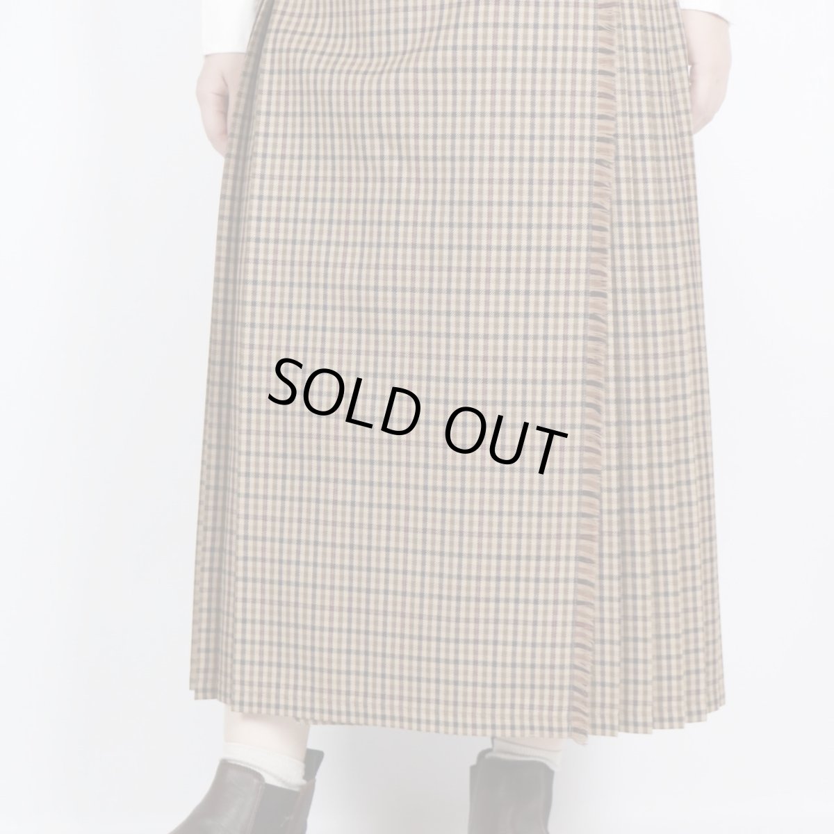 画像8: O'NEIL OF DUBLIN WORSTED WOOL LOW WAIST ACCORDION LONG KILT LENGTH 80cm (WITH PIN) (8)