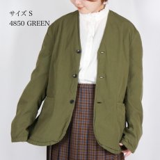 画像23:  Vas-y Lentement 40s ORGANIC POPLIN (OVERDYE) SIDE VENTS V-NECK JACKET 2色2サイズ (23)
