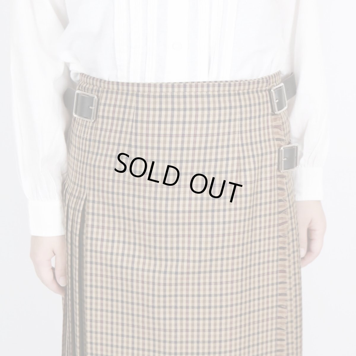 画像10: O'NEIL OF DUBLIN WORSTED WOOL LOW WAIST ACCORDION LONG KILT LENGTH 80cm (WITH PIN) (10)