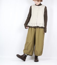 画像37: tumugu: コットンチュールハイネックロングTシャツ 3色 (37)