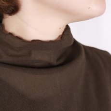 画像32: tumugu: コットンチュールハイネックロングTシャツ 3色 (32)