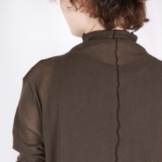 画像30: tumugu: コットンチュールハイネックロングTシャツ 3色 (30)
